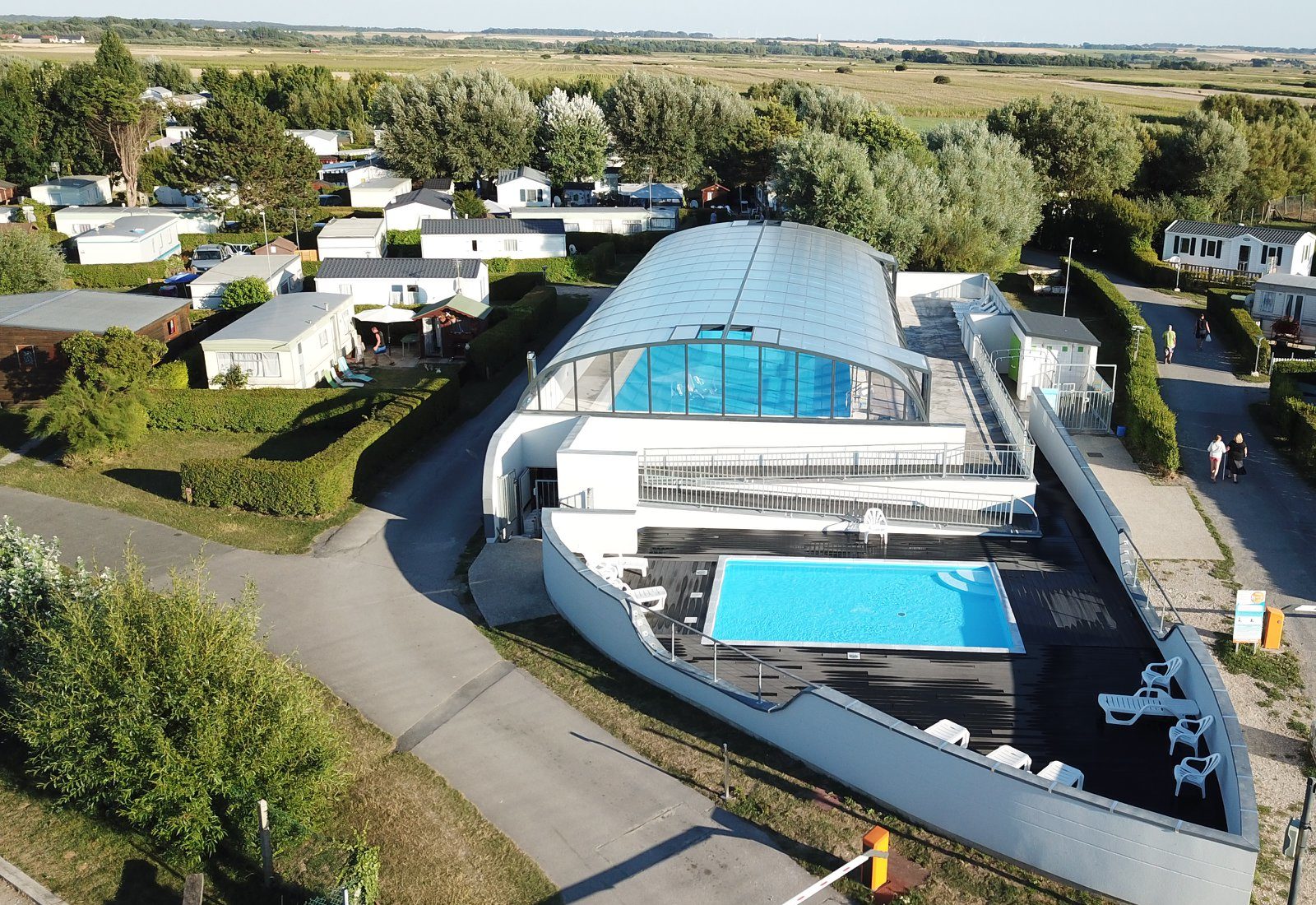 Piscine couverte du camping